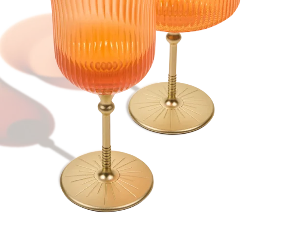 Sun Glasses Wine Set of 4 / Orchard Orange