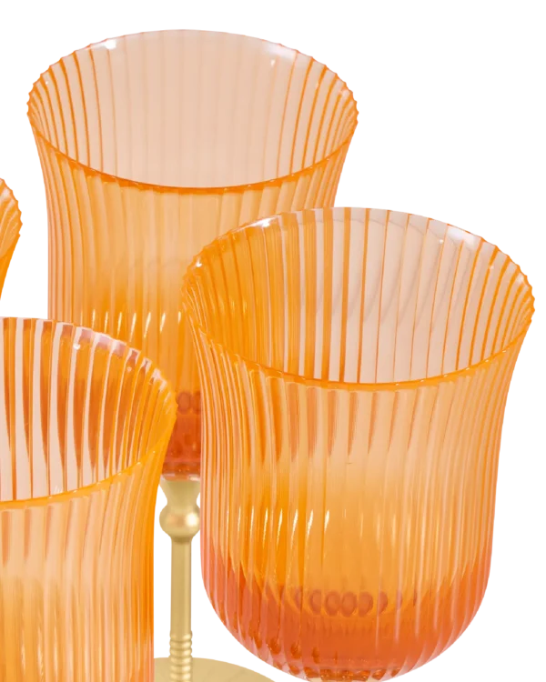 Sun Glasses Wine Set of 4 / Orchard Orange